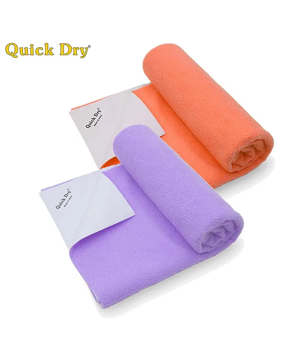Quick Dry Small Size Baby Bed Protector Mat Pack Of 2