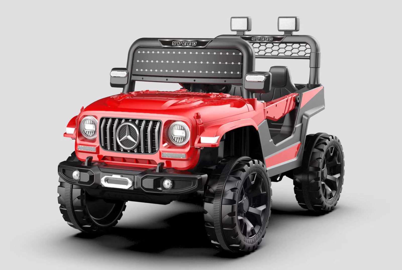 Kids Mercedes 12V Electric Ride On Jeep For Kids with Remote Control 1-5 Yrs Jeep Battery Operated Ride On  (Red)