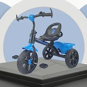 Dash Thunder Sports Tricycle for Kids, Trike Push & Plug Baby Trike| Tricycle with Storage Basket for Kids | Seat Belt & Detachable Bell for Kids | Boys| Girls Age Group 2 to 5 Years