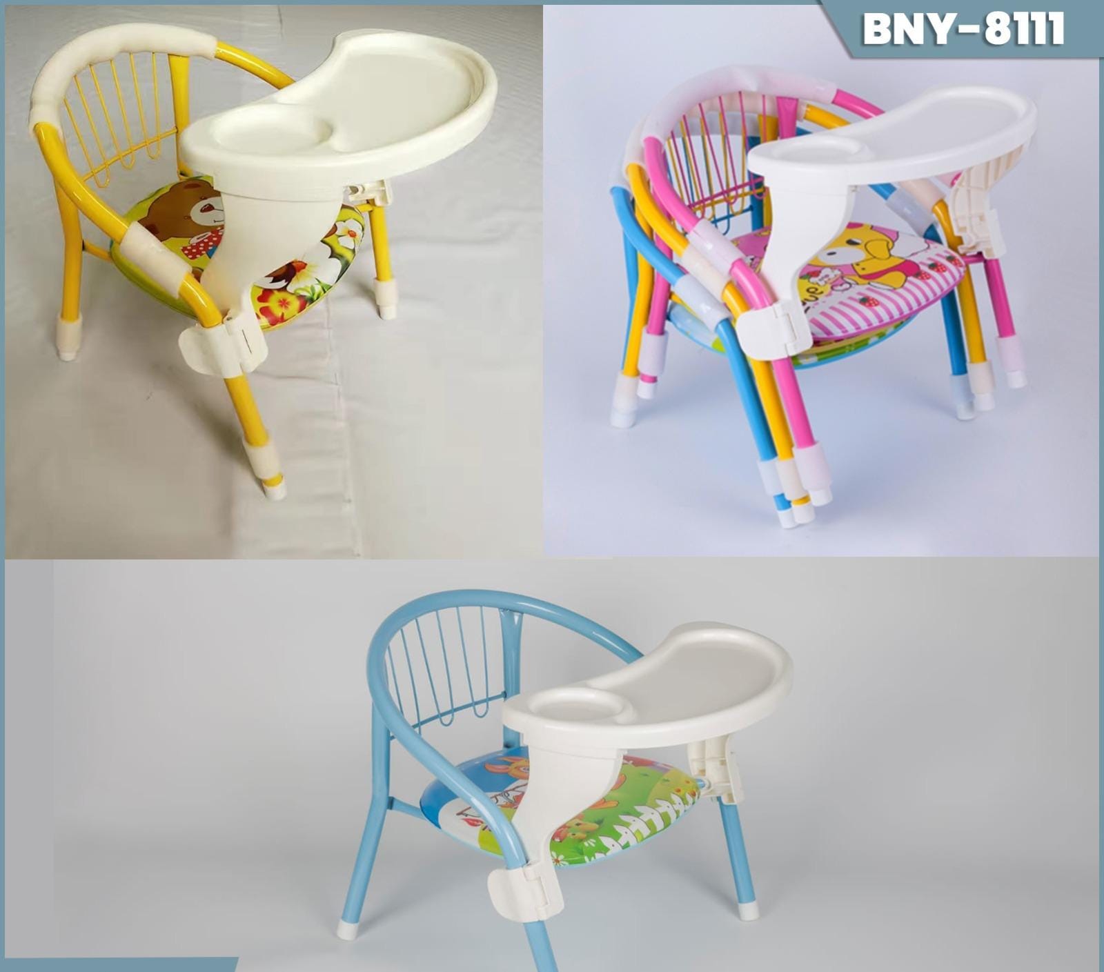 Baby Chair With Tray, Kids Chair Squeeze Strong Durable | Cartoon Baby Chair | Inflatable Baby Chair | Children Study Chair