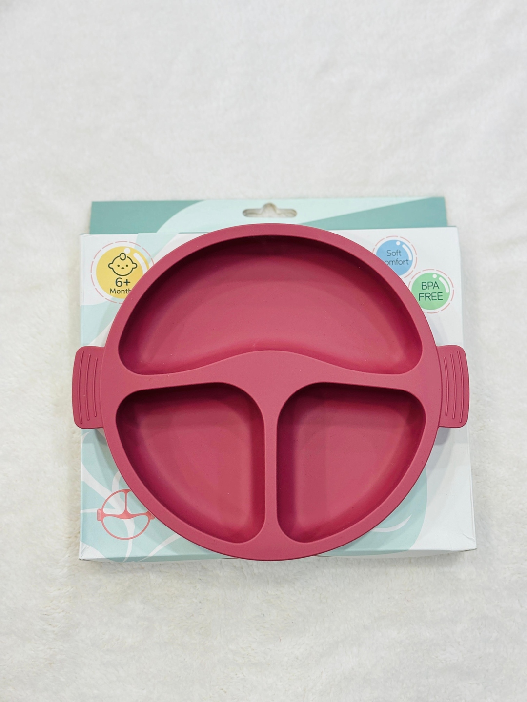 Silicone  Plates for Babies, Kids, Toddlers - Microwave & Dishwasher Safe Baby Feeding Plates Baby Tableware