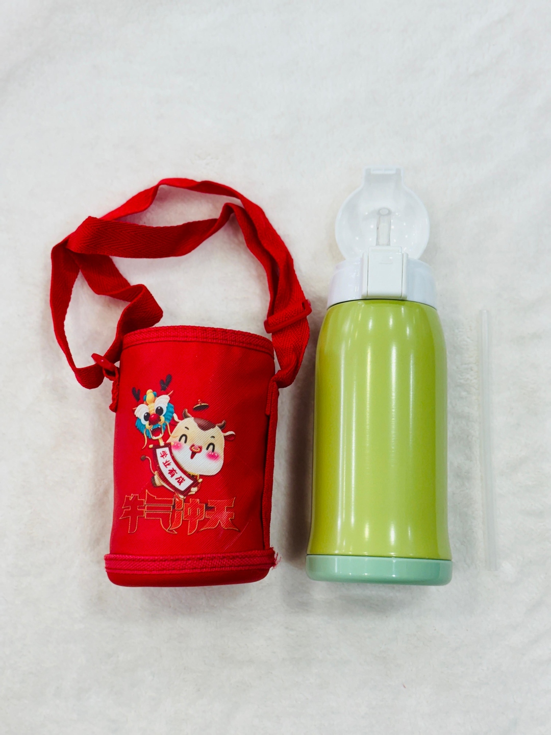 Stainless Steel Hot And Cold 560 ml Double Vaccum Sipper Bottle For Kids 560 ml Sipper  (Pack of 1, Green, Steel)