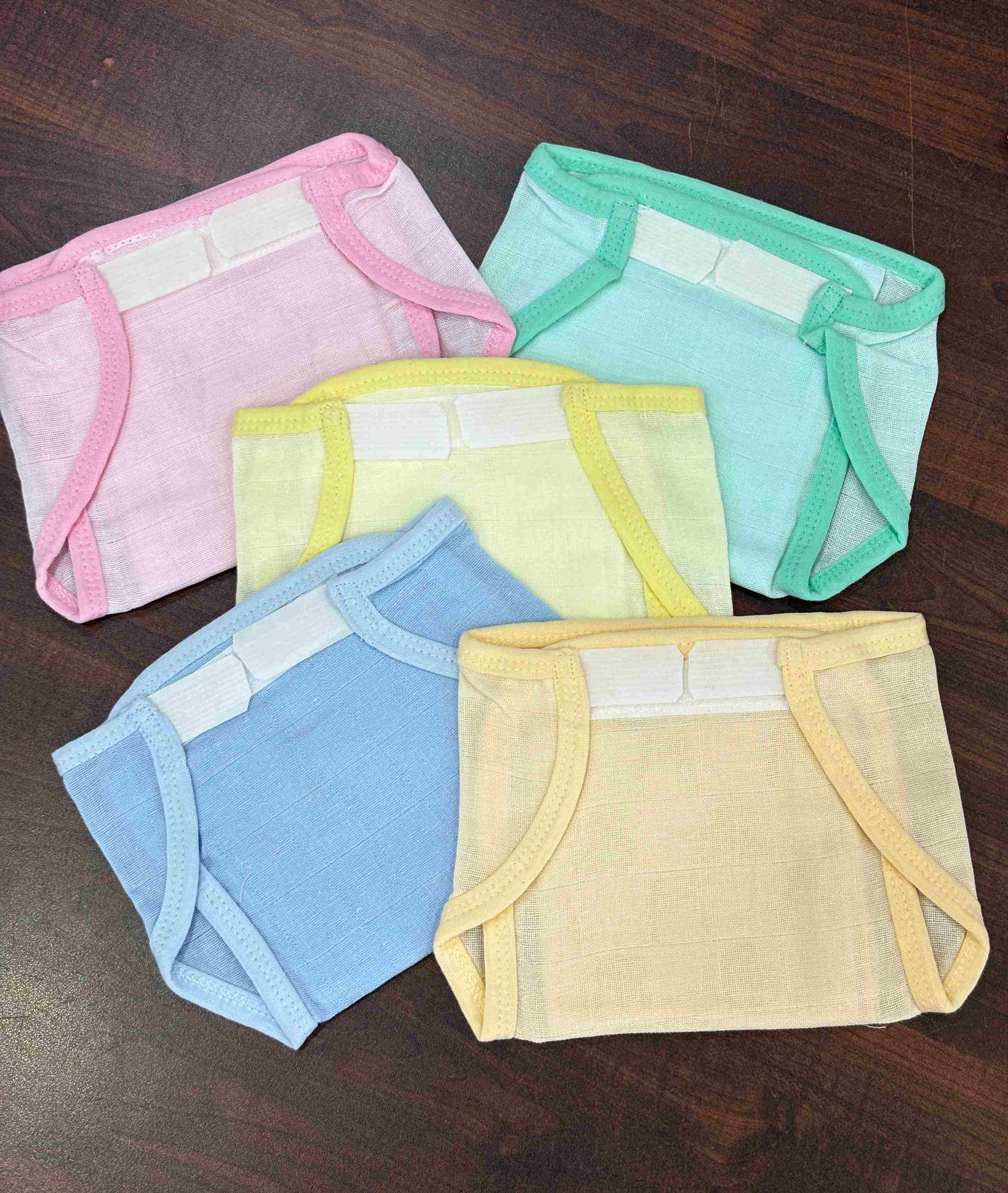 muslin cozy color cloth nappy ss pack of 3